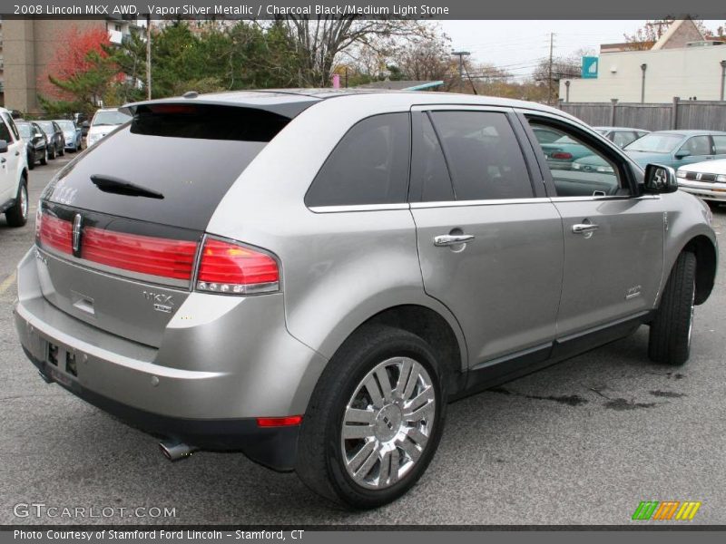 Vapor Silver Metallic / Charcoal Black/Medium Light Stone 2008 Lincoln MKX AWD