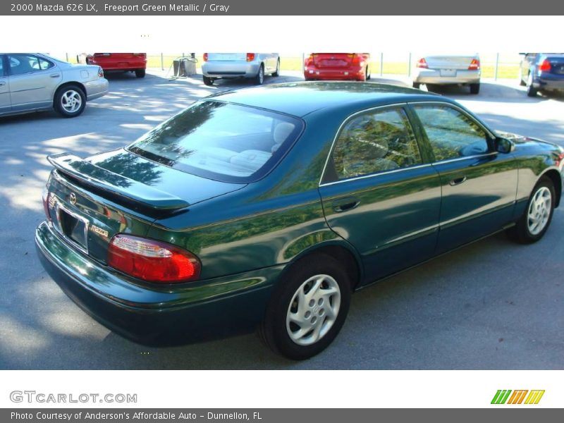 Freeport Green Metallic / Gray 2000 Mazda 626 LX