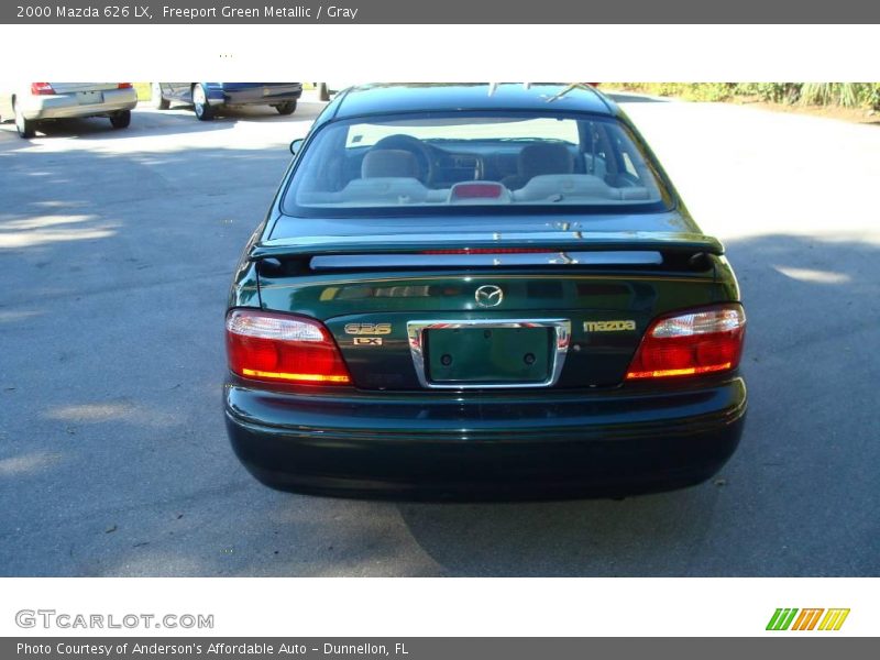 Freeport Green Metallic / Gray 2000 Mazda 626 LX