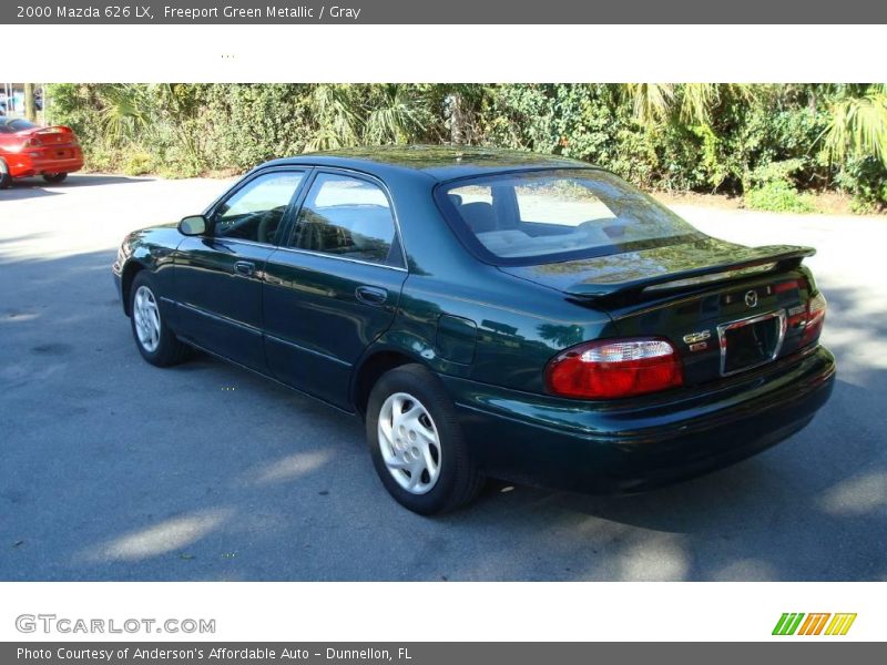 Freeport Green Metallic / Gray 2000 Mazda 626 LX