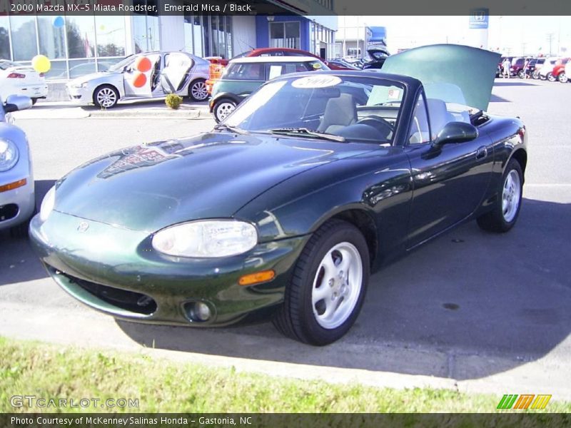 Emerald Mica / Black 2000 Mazda MX-5 Miata Roadster