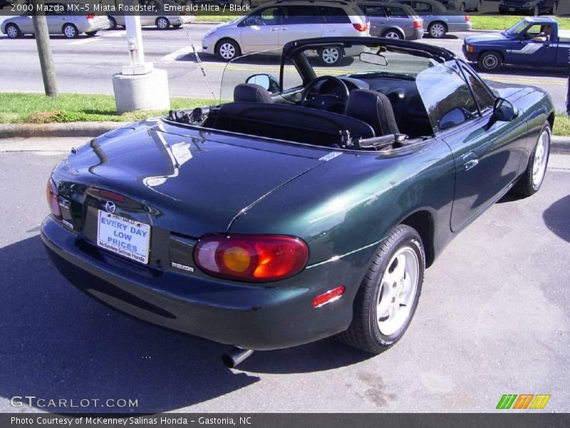Emerald Mica / Black 2000 Mazda MX-5 Miata Roadster