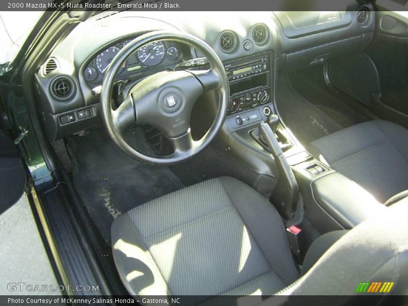Emerald Mica / Black 2000 Mazda MX-5 Miata Roadster