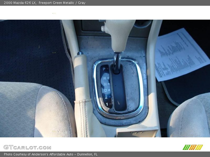 Freeport Green Metallic / Gray 2000 Mazda 626 LX