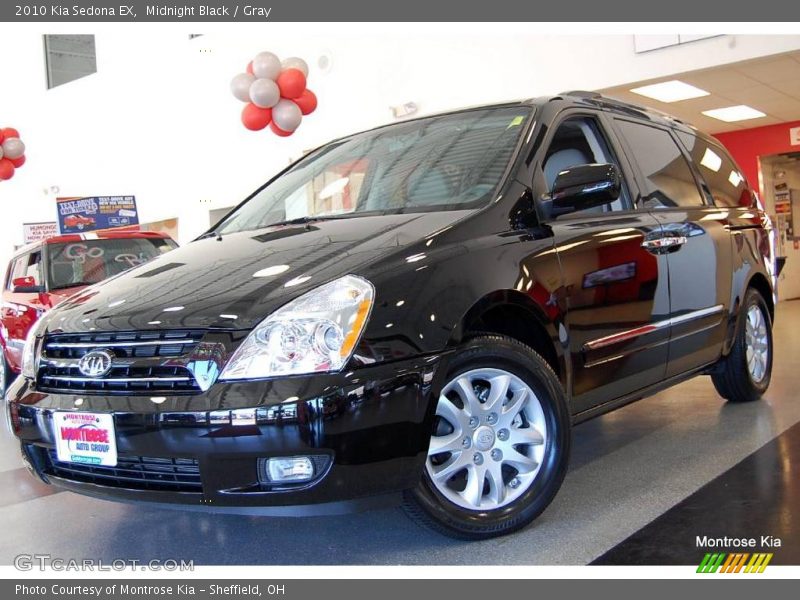 Midnight Black / Gray 2010 Kia Sedona EX