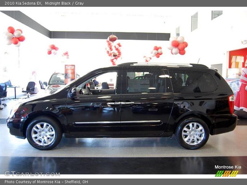 Midnight Black / Gray 2010 Kia Sedona EX