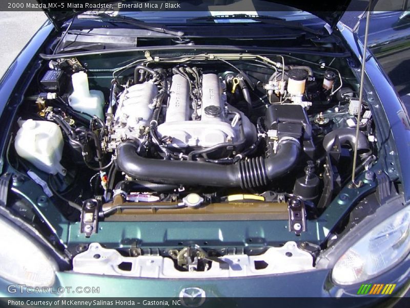 Emerald Mica / Black 2000 Mazda MX-5 Miata Roadster