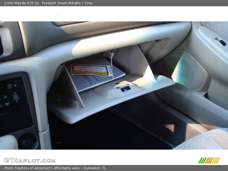 Freeport Green Metallic / Gray 2000 Mazda 626 LX
