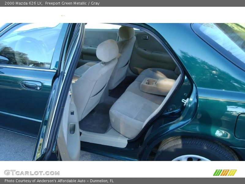 Freeport Green Metallic / Gray 2000 Mazda 626 LX