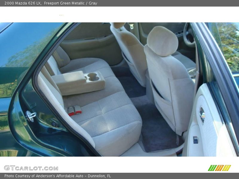 Freeport Green Metallic / Gray 2000 Mazda 626 LX