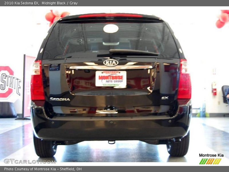 Midnight Black / Gray 2010 Kia Sedona EX