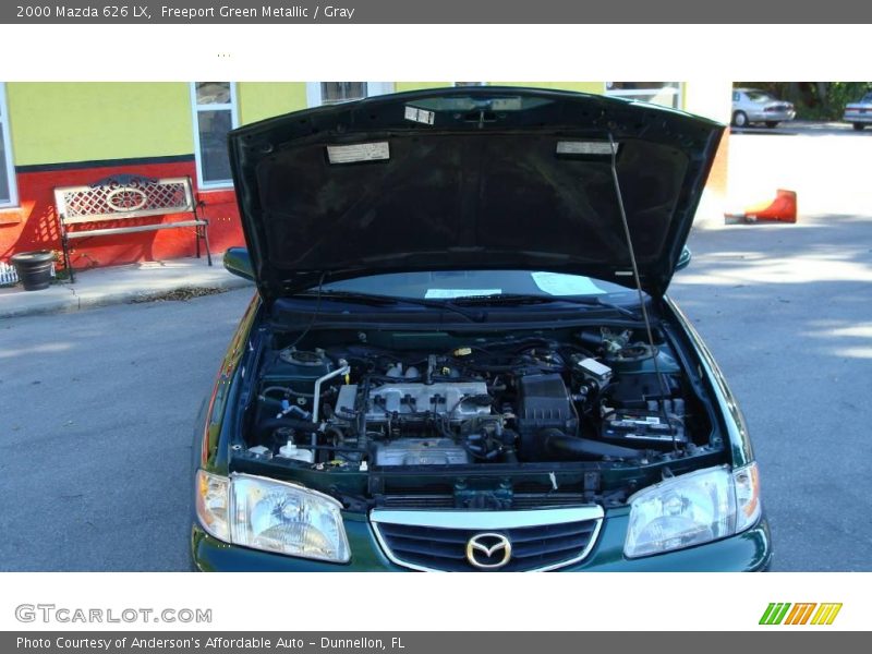 Freeport Green Metallic / Gray 2000 Mazda 626 LX