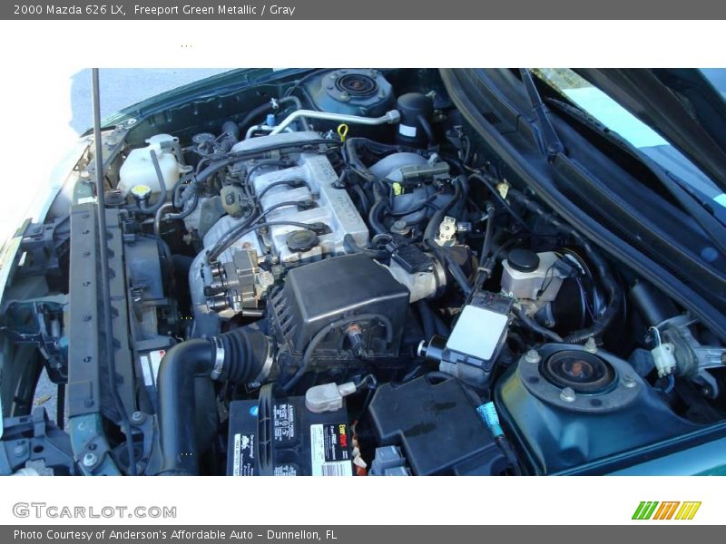 Freeport Green Metallic / Gray 2000 Mazda 626 LX