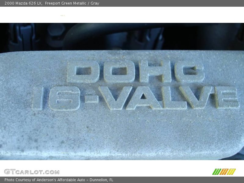 Freeport Green Metallic / Gray 2000 Mazda 626 LX