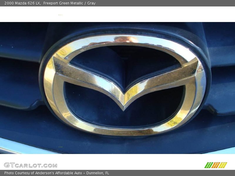Freeport Green Metallic / Gray 2000 Mazda 626 LX