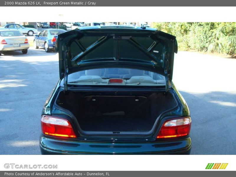 Freeport Green Metallic / Gray 2000 Mazda 626 LX