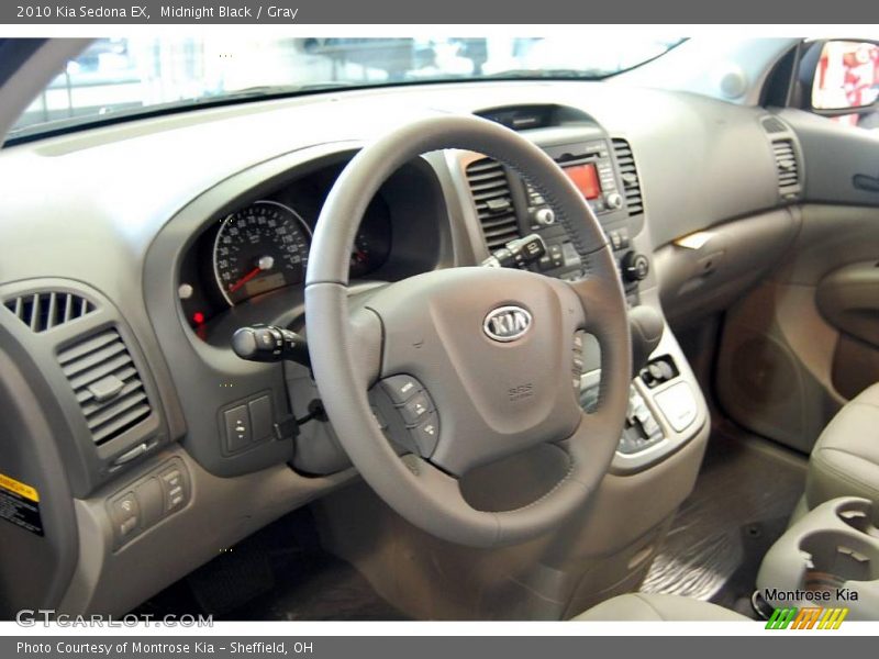 Midnight Black / Gray 2010 Kia Sedona EX