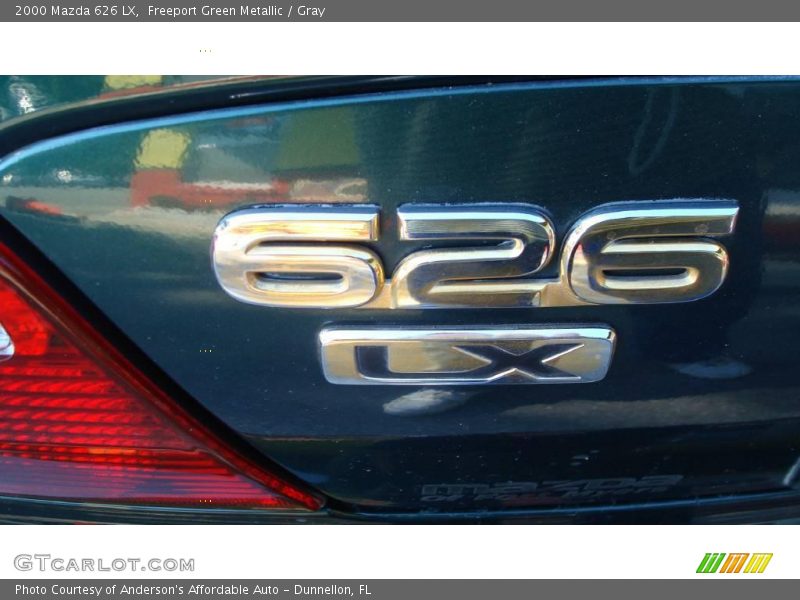 Freeport Green Metallic / Gray 2000 Mazda 626 LX