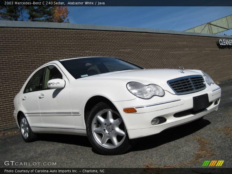 Alabaster White / Java 2003 Mercedes-Benz C 240 Sedan