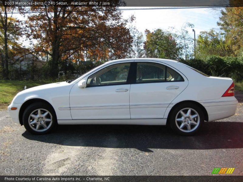 Alabaster White / Java 2003 Mercedes-Benz C 240 Sedan