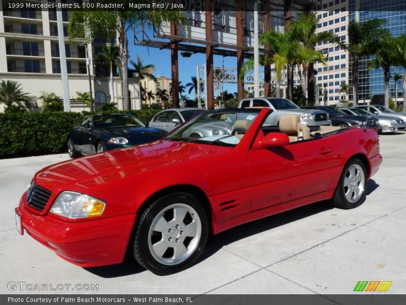 Magma Red / Java 1999 Mercedes-Benz SL 500 Roadster