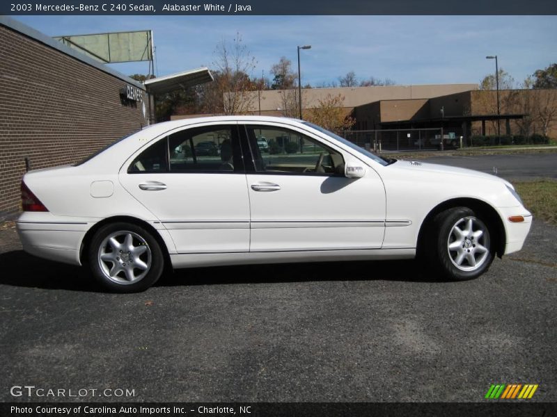 Alabaster White / Java 2003 Mercedes-Benz C 240 Sedan