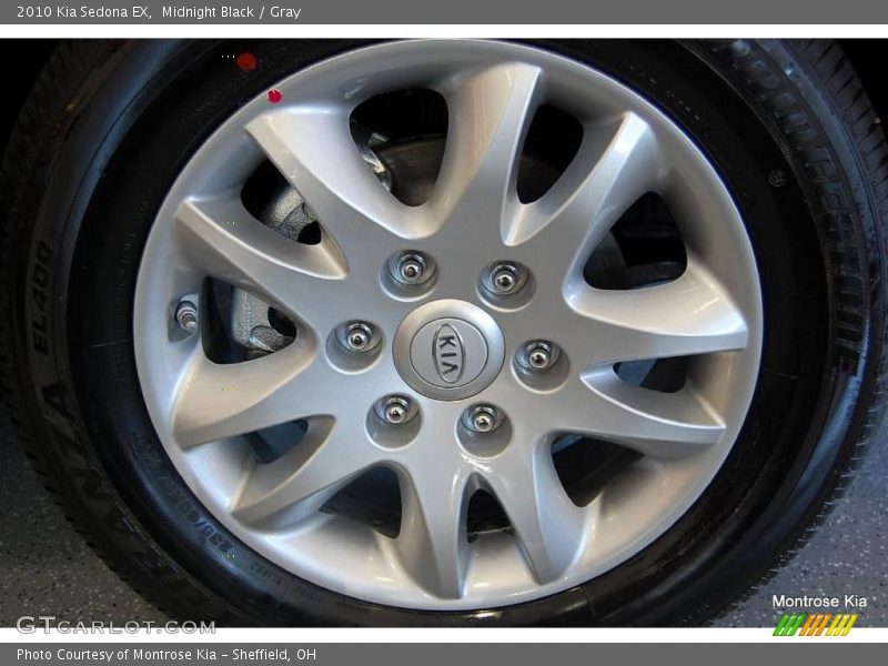 Midnight Black / Gray 2010 Kia Sedona EX