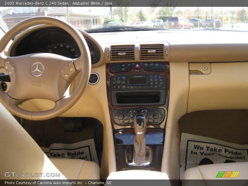 Alabaster White / Java 2003 Mercedes-Benz C 240 Sedan