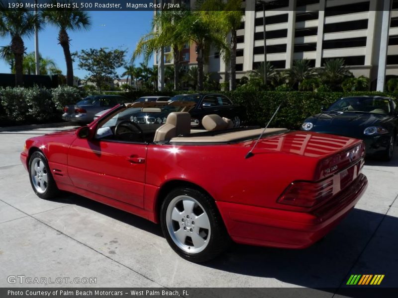 Magma Red / Java 1999 Mercedes-Benz SL 500 Roadster