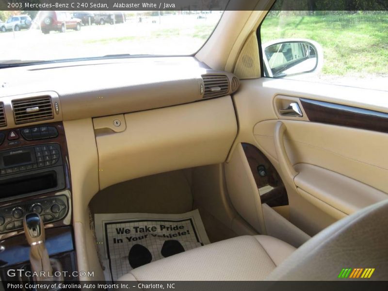 Alabaster White / Java 2003 Mercedes-Benz C 240 Sedan