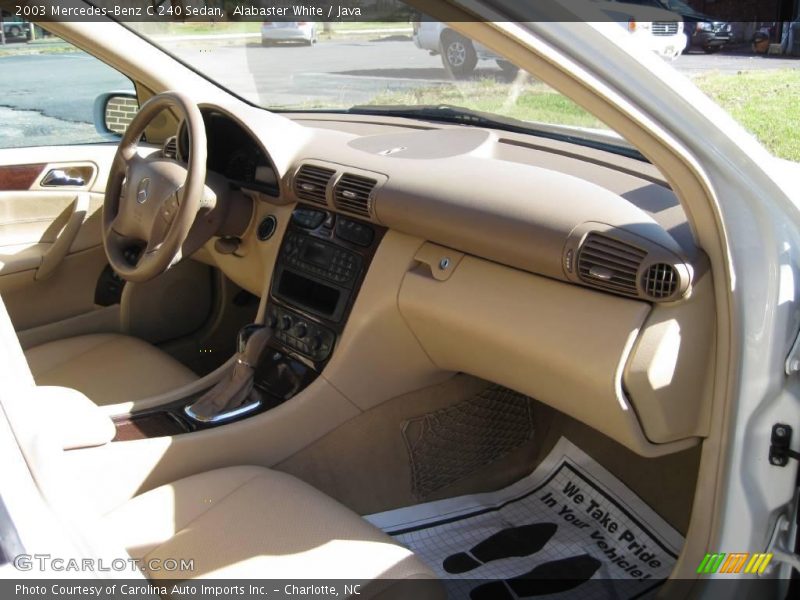 Alabaster White / Java 2003 Mercedes-Benz C 240 Sedan