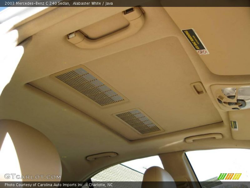 Alabaster White / Java 2003 Mercedes-Benz C 240 Sedan