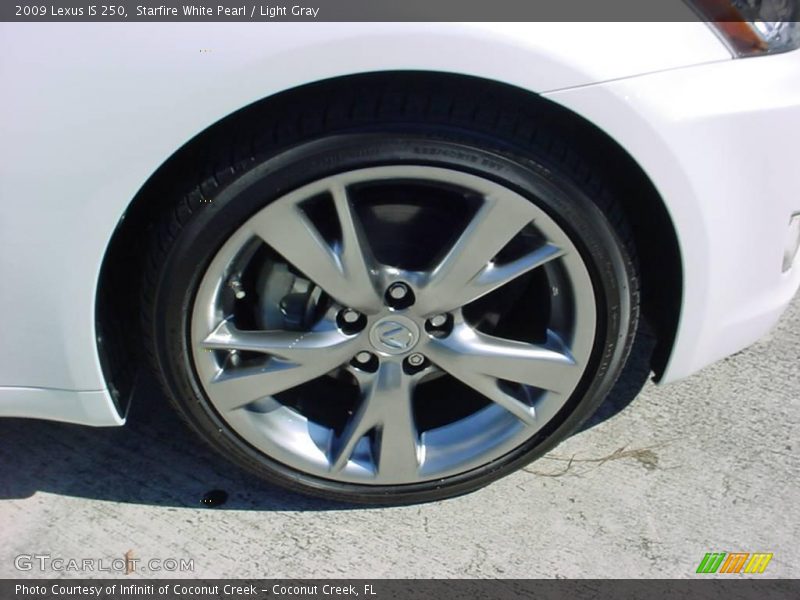 Starfire White Pearl / Light Gray 2009 Lexus IS 250