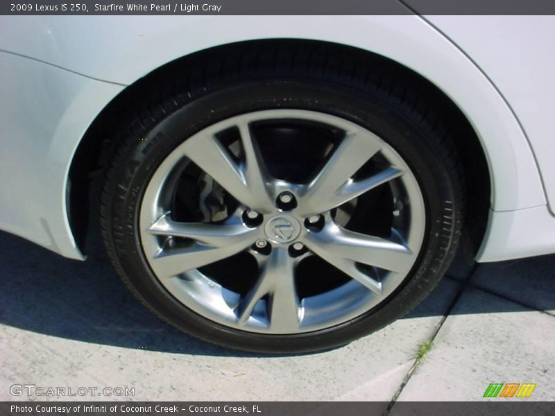 Starfire White Pearl / Light Gray 2009 Lexus IS 250