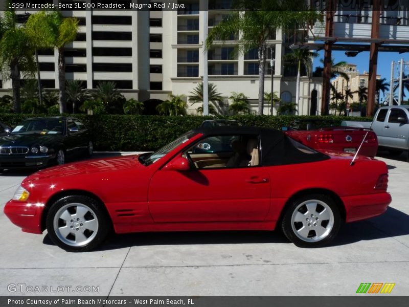 Magma Red / Java 1999 Mercedes-Benz SL 500 Roadster