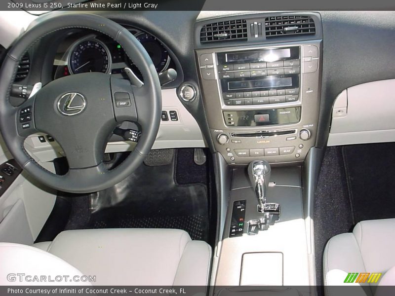 Starfire White Pearl / Light Gray 2009 Lexus IS 250