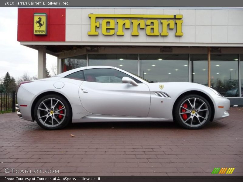 Silver / Red 2010 Ferrari California