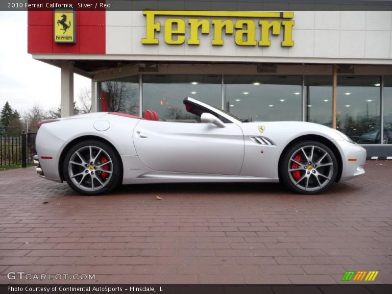 Silver / Red 2010 Ferrari California