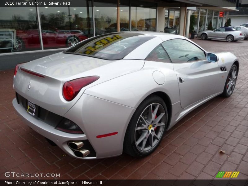 Silver / Red 2010 Ferrari California
