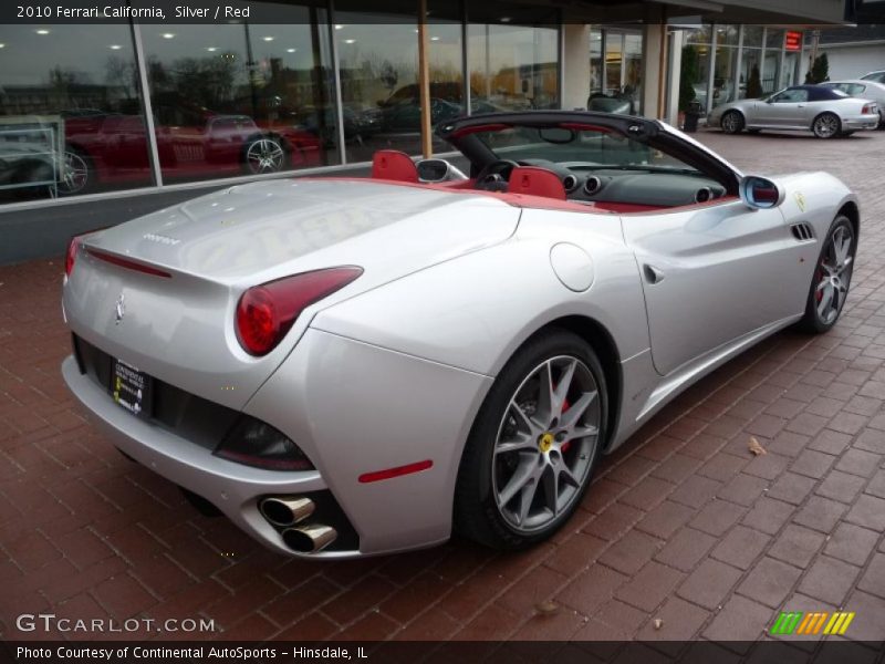 Silver / Red 2010 Ferrari California