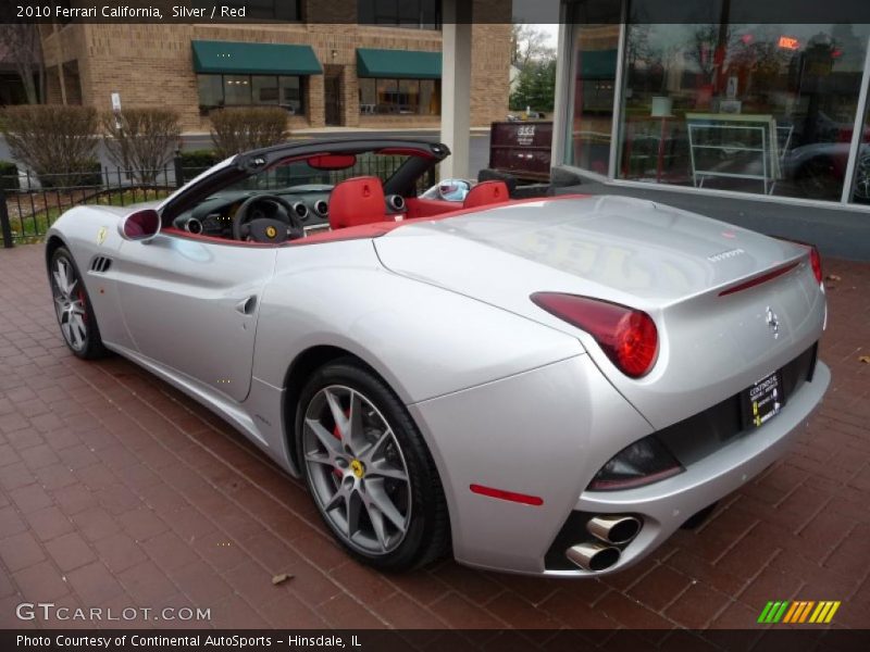 Silver / Red 2010 Ferrari California