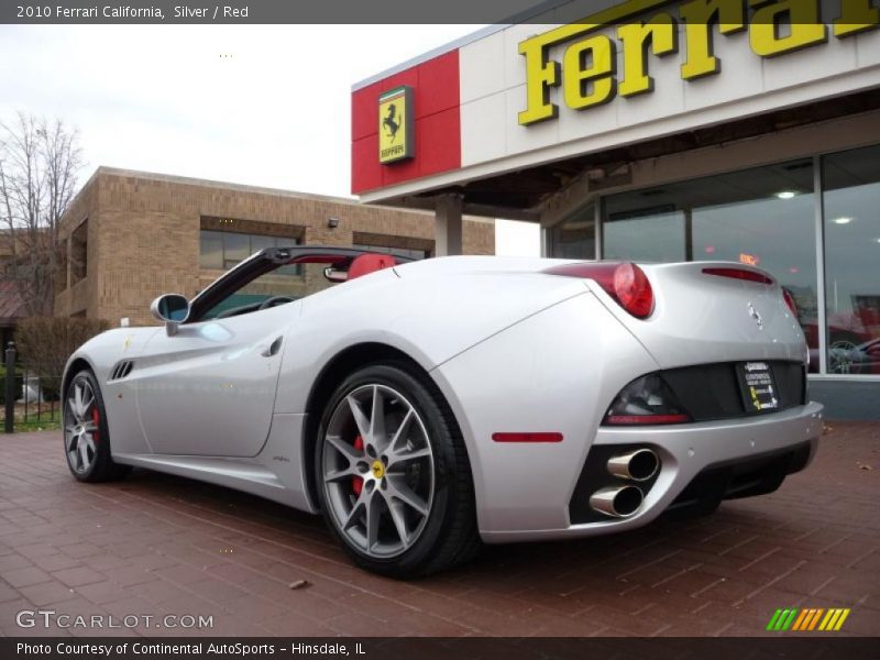 Silver / Red 2010 Ferrari California