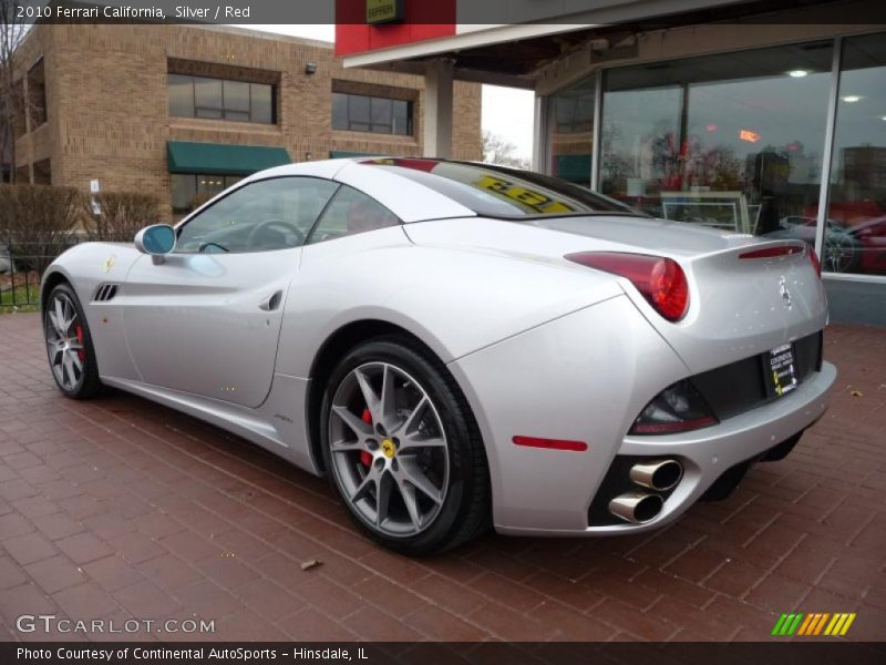 Silver / Red 2010 Ferrari California