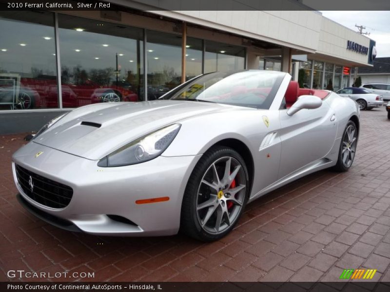 Silver / Red 2010 Ferrari California