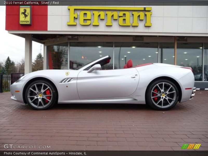 Silver / Red 2010 Ferrari California