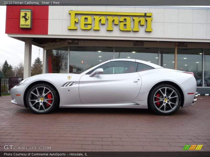 Silver / Red 2010 Ferrari California
