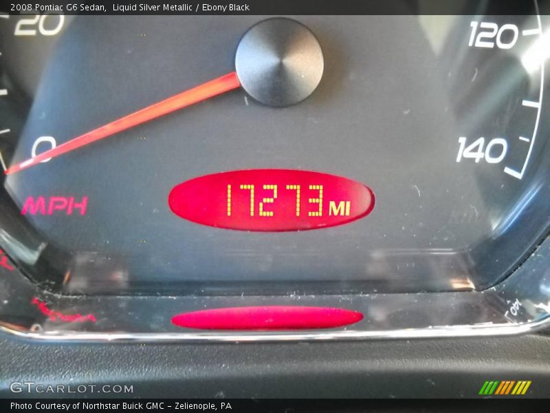 Liquid Silver Metallic / Ebony Black 2008 Pontiac G6 Sedan