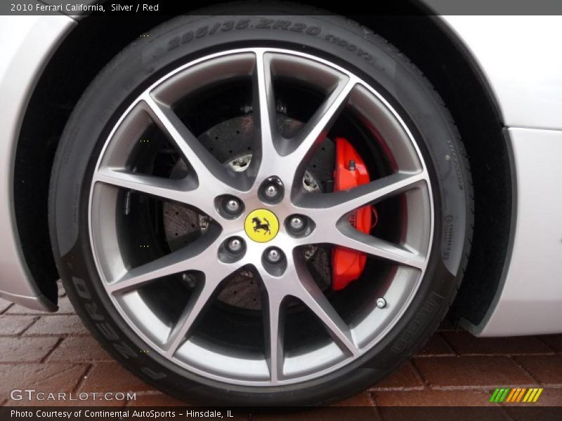 Silver / Red 2010 Ferrari California