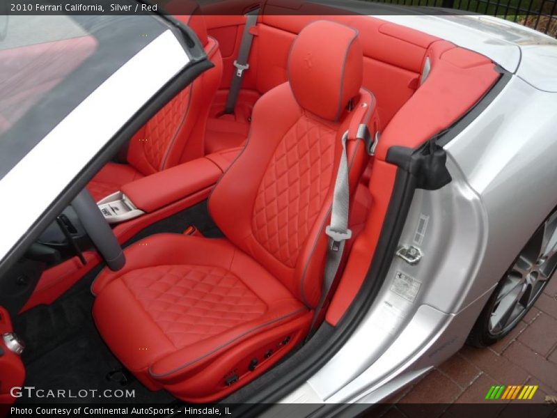 Silver / Red 2010 Ferrari California