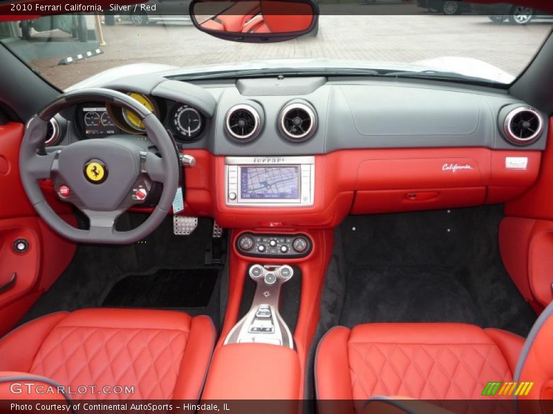 Silver / Red 2010 Ferrari California